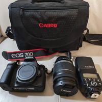 Canon 70d con obiettivo EF-S 18-200