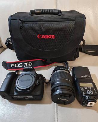 Canon 70d con obiettivo EF-S 18-200