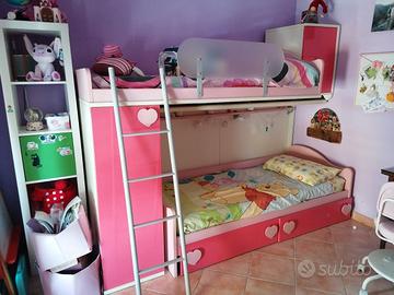 cameretta da bambina a ponte