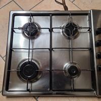 Piano Cottura 4 Fuochi Acciaio Inox