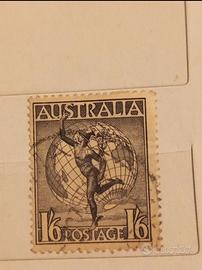 Australia 1932- 1/6 Hermes e globo - usato