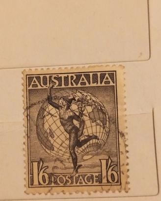 Australia 1932- 1/6 Hermes e globo - usato