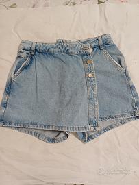 pantaloncino gonna jeans