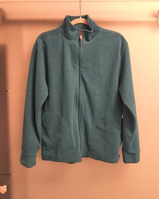 Felpa di pile con Zip uomo donna unisex