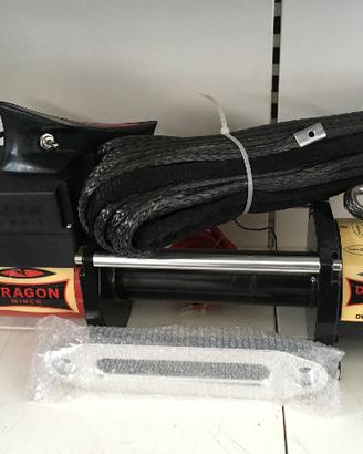 Verricello Dragon Winch 13000Lb 12V cavo Dyneema