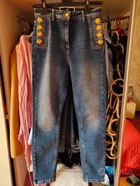 jeans Elisabetta Franchi tg 27 S/S PJ02I 11E2 