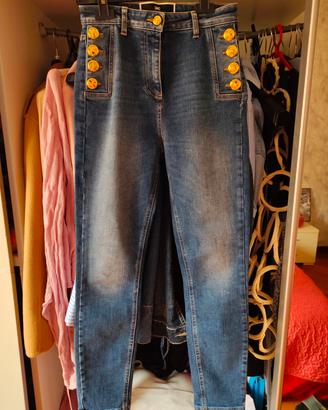 jeans Elisabetta Franchi tg 27 S/S PJ02I 11E2 