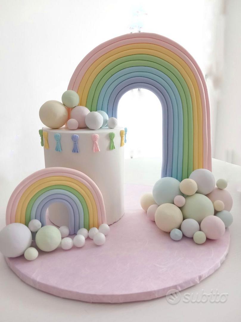 Torta scenografica arcobaleno - Tutto per i bambini In vendita a