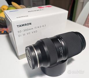 Obiettivo Tamron 50-300 nuovo attacco Sony E 