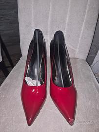 Decolleté Nuove Tacco Sfumate Rosso Nero 