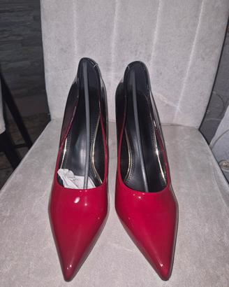 Decolleté Nuove Tacco Sfumate Rosso Nero 
