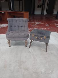POLTRONCINA+PUOFF SHABBY