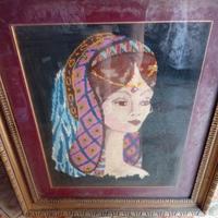 quadro ricamo a punta ago 