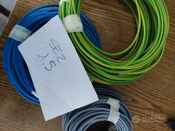 Cavo elettrico sez 1,5 mm N07V-K  3  da 10 metri 