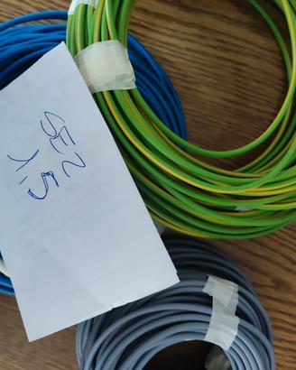 Cavo elettrico sez 1,5 mm N07V-K 3 pezzi da 10 met