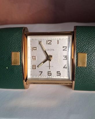 Sveglia orologio da viaggio vintage  EUROPA  7 JEW