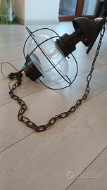 Lampada industriale vintage 