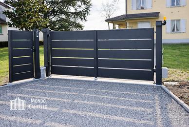 Cancello moderno monoblocco
