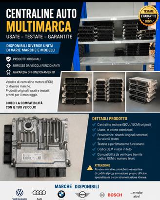 CENTRALINE AUTO ORIGINALI – MULTIMARCA