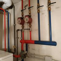 Pompa e valvole per impianto termico