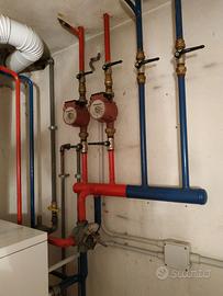 Pompa e valvole per impianto termico