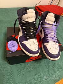 Jordan 1 Retro High Court Purple White