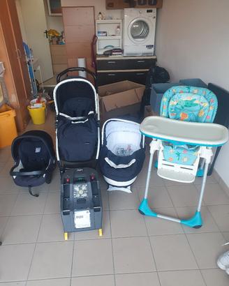 Trio Peg Perego Book 51S + Seggiolone Chicco