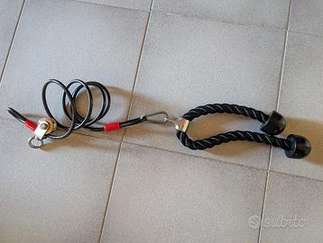 Cavo per allenamento tricipi e bicipiti