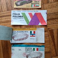 Vecchi biglietti calcio anni 70/80