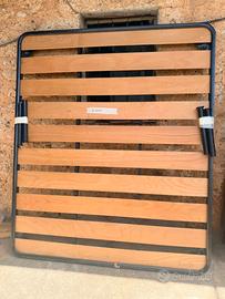 Rete letto matrimoniale con doghe in legno – €50