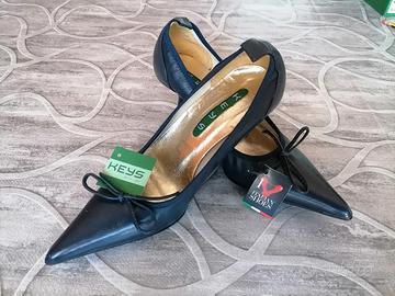 scarpe donna keys pelle nuove n. 35