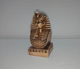 Miniatura busto di faraone, statuetta Egitto 