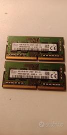 Memoria Notebook SODIMM HYNIX 2 X 4GB DDR4 2400 M