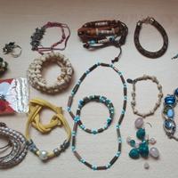 Lotto bigiotteria DIY charm perline catene