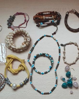 Lotto bigiotteria DIY charm perline catene