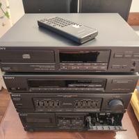 hi-fi Sony con cd radio e cassette