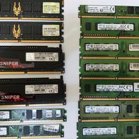 Varie memorie RAM DDR 2 DDR 3 DDR 4