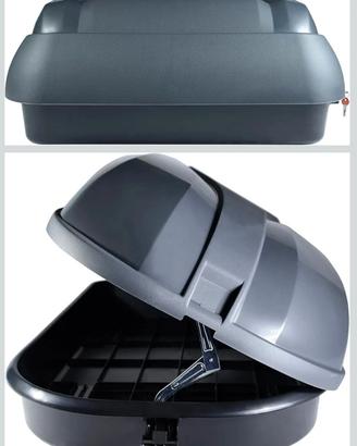 Box tetto auto grigio e nero 