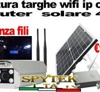 Telecamera lettura targhe  con pannello solare 4G