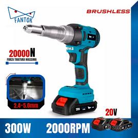 Rivettatrice a batteria 20V da 2,4 a 5mm Brushless