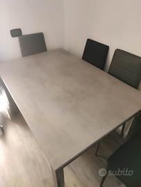 tavolo estendibile con 4 sedie