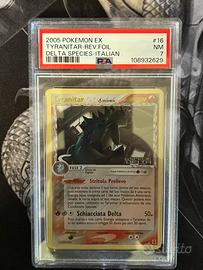 Tyranitar PSA 7 Ex Specie Delta Stamped