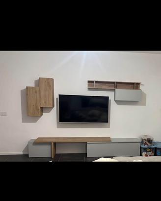 Parete attrezzata tv