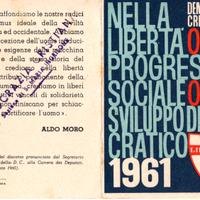 Tessera democrazia cristiana anno 1961
