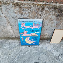 quadro stampa pantera rosa