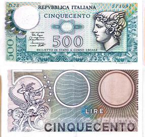 Banconota 500 lire italiane 1979