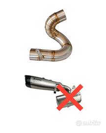 raccordo per scarico akrapovic mv agusta dragster