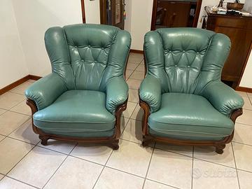 Coppia Poltrone pelle