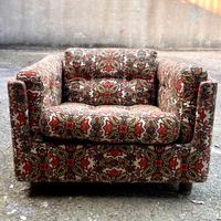 Poltrona Zanotta vintage anni '70 a fiori