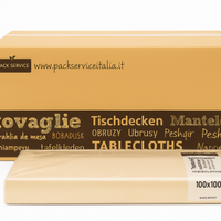Scatola Tovaglie TNT 100×100 cm Sabbia – 100 pezzi